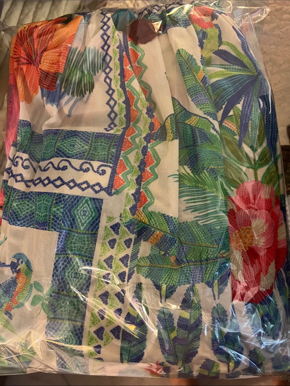 Johnny Was Melissa Gauze Blanket in pouch - Color MSI, NWT ☀️🌺🌴🌸 - Picture 7 of 7